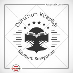 K 327 Kitap Okuru Kitap Damgası Tasarımı