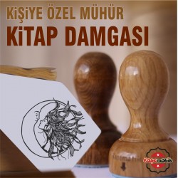 K 359 Ay Güneş Kitap Damgası Tasarımı