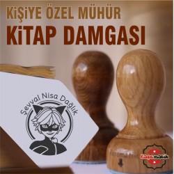 K 360 Kara Kedi Kitap Mührü Tasarımı