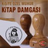 K 458 Ressam Kadın Kitap Damgası