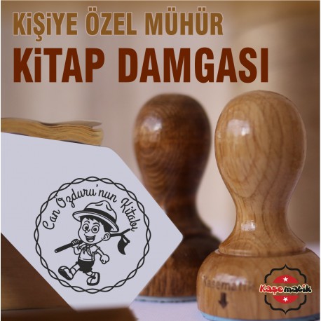 Küçük İzci Kişiye Özel Kitap Damgası